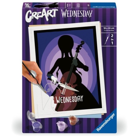 CreArt pictura pe numere pentru copii Wednesday